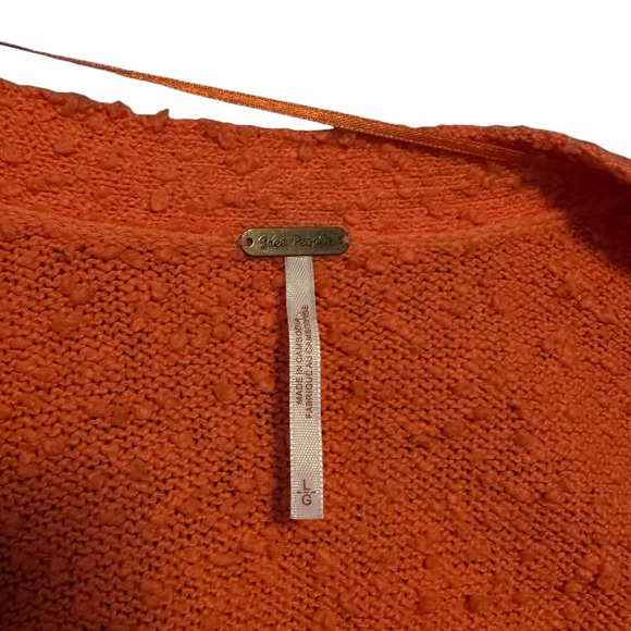 Free People | Found My Friend Textured Cardigan in Watermelon Size L - Picture 9 of 12